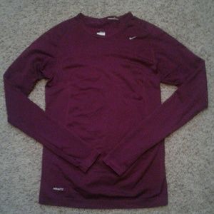 Nike Fit long sleeve tee, medium