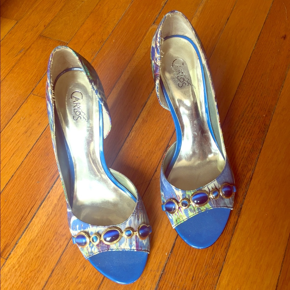 Carlos Santana Peep Toe Pump