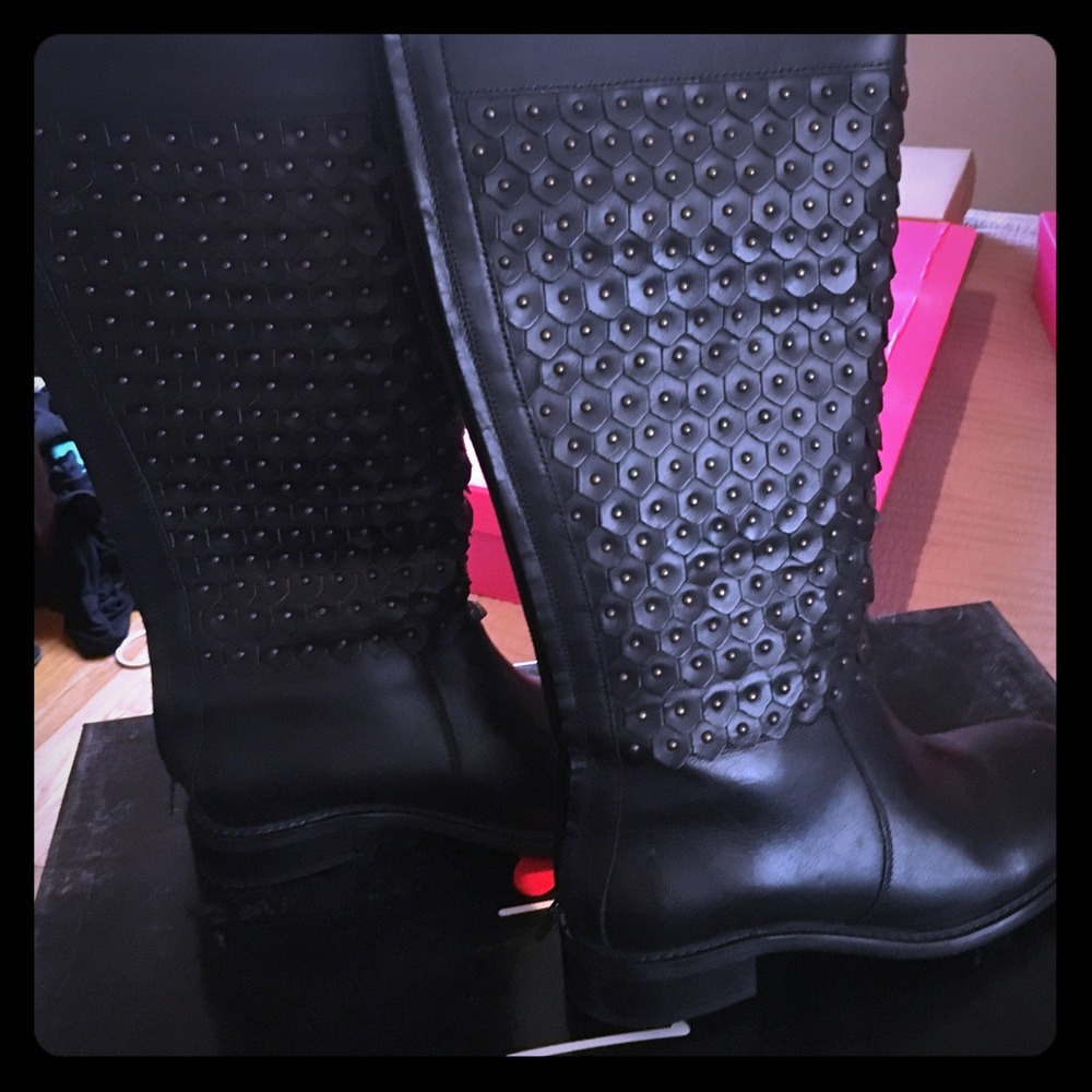 Leather knee boots Luichiny