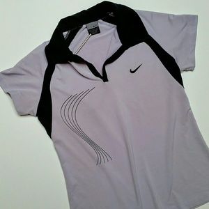 Nike Dri-Fit XXL polo collar gray & black shirt