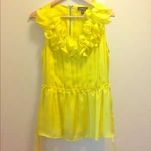 Bebe small yellow top