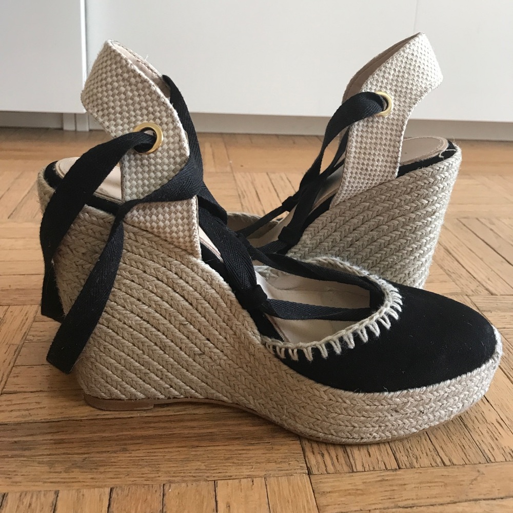 Zara Black and White Espadrilles - Size 39