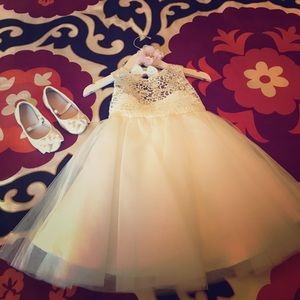Flower Girl Dress Princess Lace / Tule