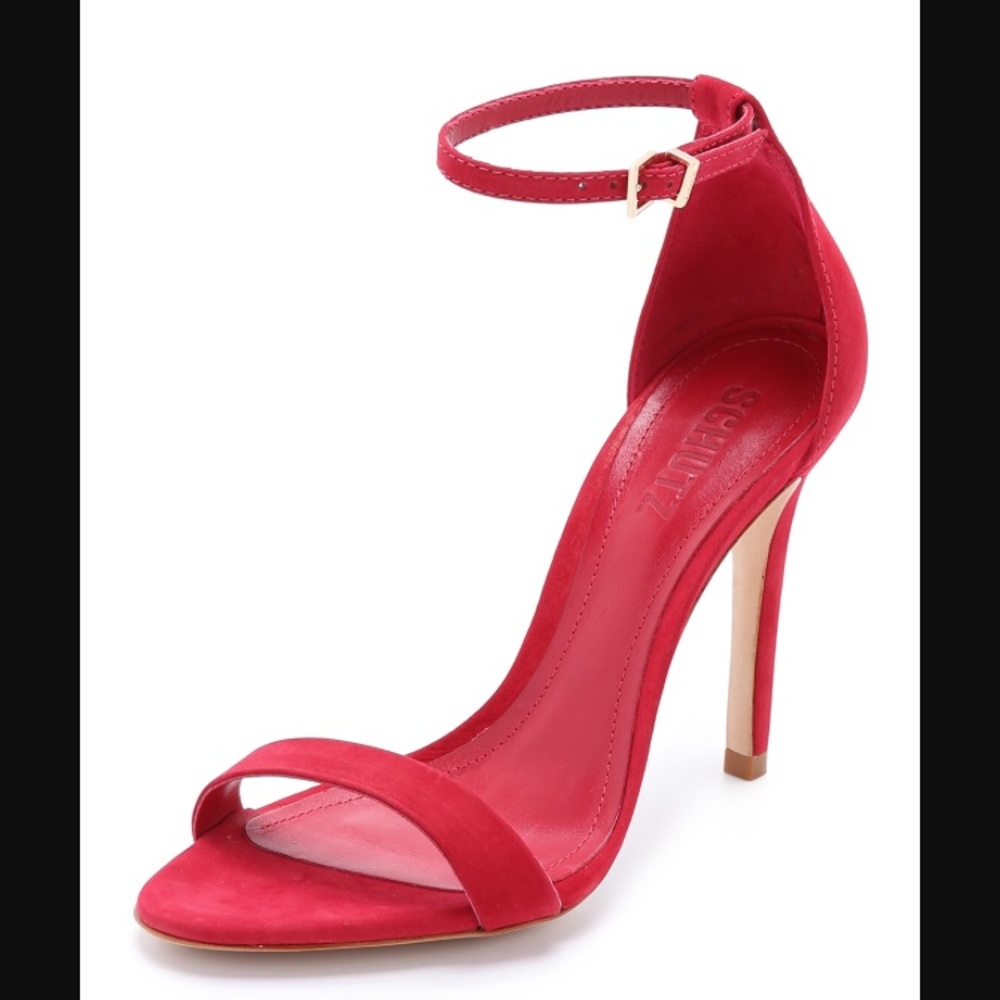 Shultz Cadey Lee candy red sandals 8