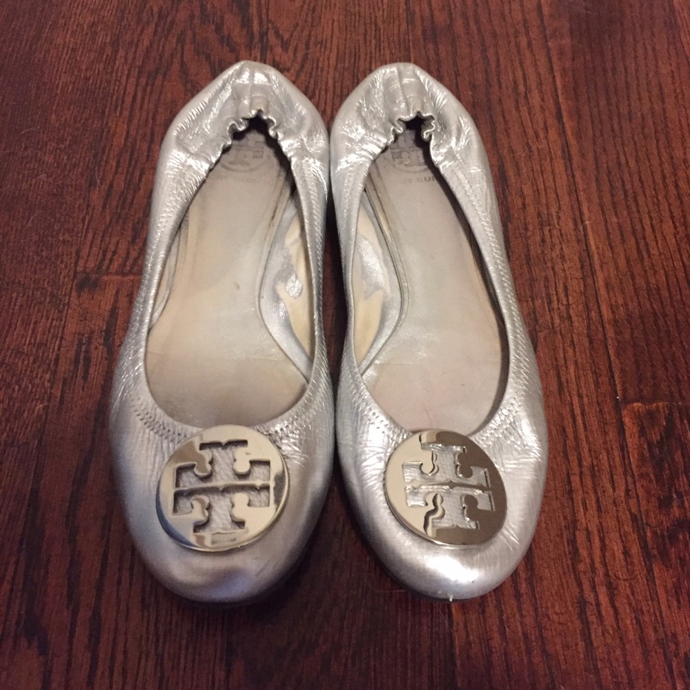 Tory Burch Gray Flats