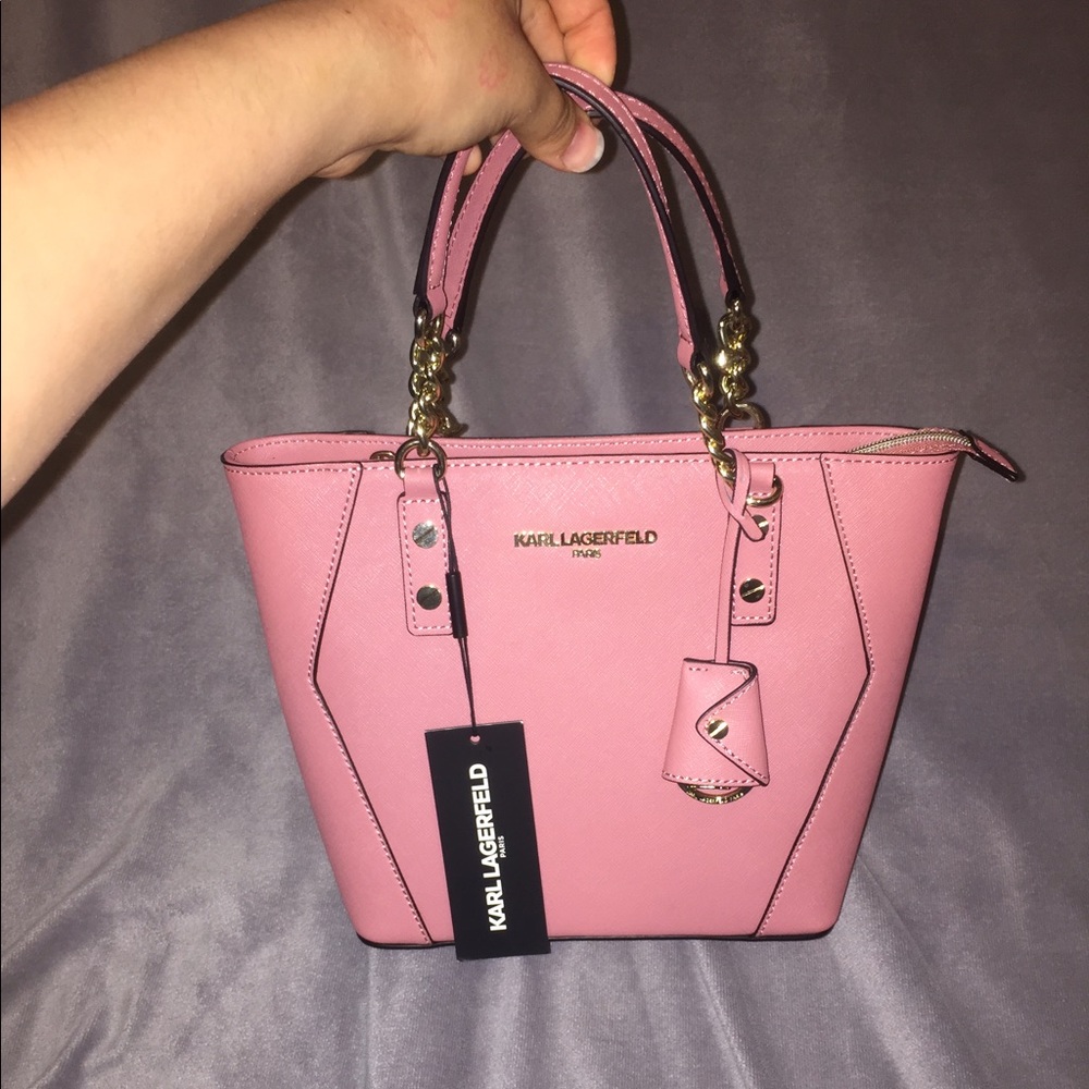 Karl Lagerfeld Millennial Pink Handbag
