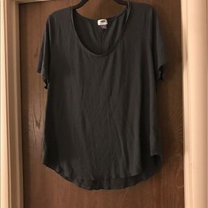 Old navy gray curved hem t shirt
