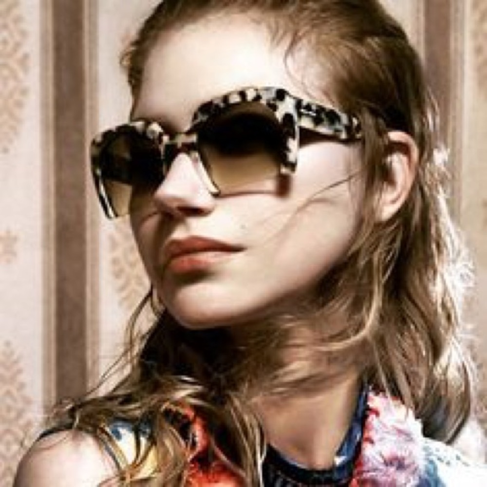 Miu Miu Semi Rimless Sunglasses