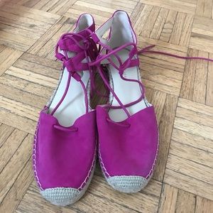 Marc Fisher Fuschia Flat Espadrilles