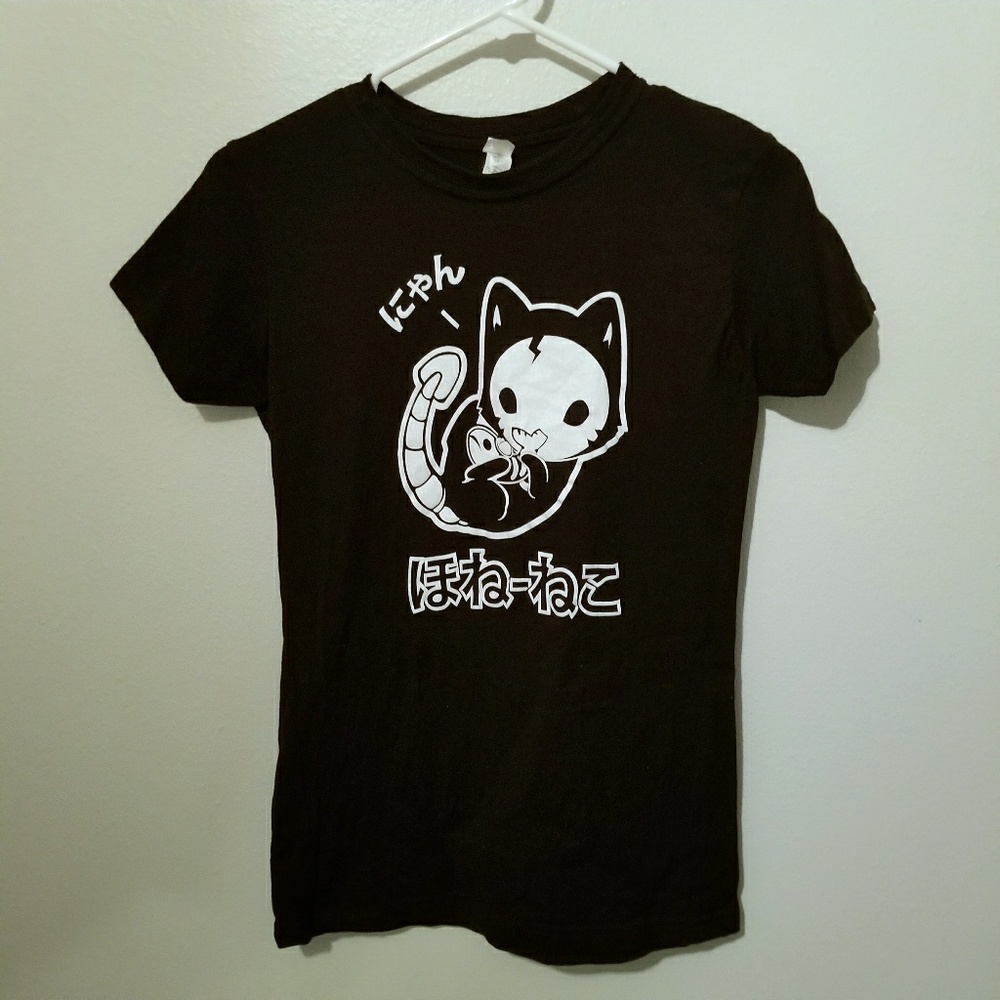 Bone cat neko t shirt