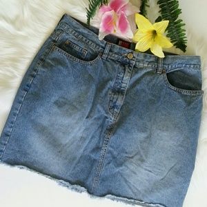 NY JEANS PLUS DENIM SKIRT