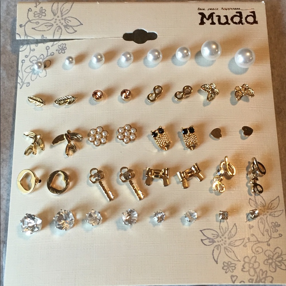 Mudd Earrings set of 20