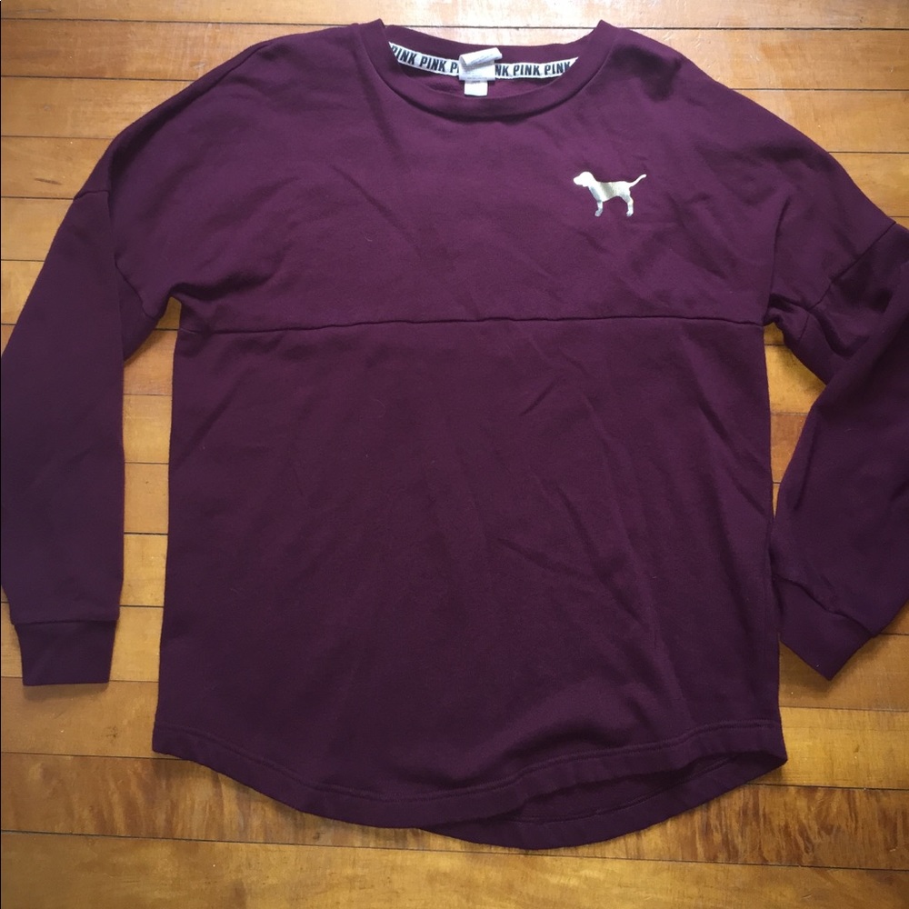 maroon Victoria Secret PINK pullover