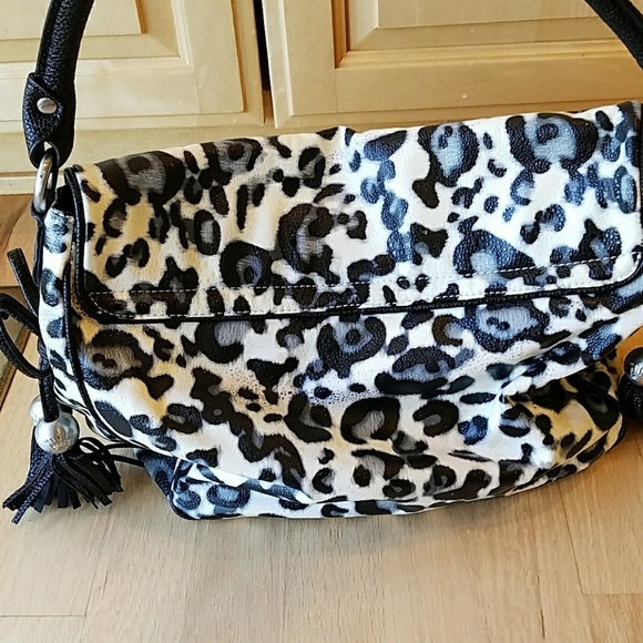 Christian Audigier leopard print shoulder bag - Picture 5 of 8