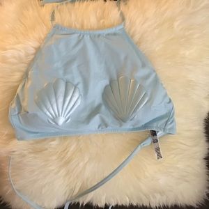 PINK VS Blue Mermaid Swim Top