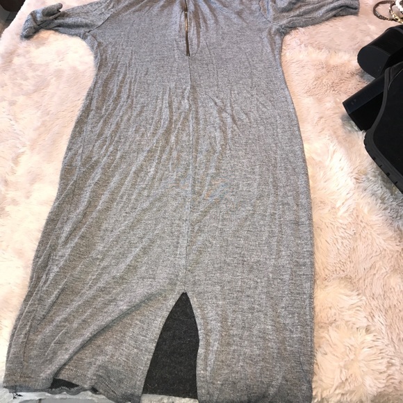 Gray midi dress - Picture 3 of 4