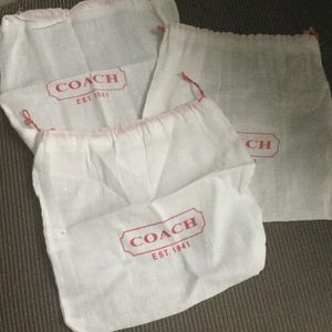 Coach wristlet dust bags