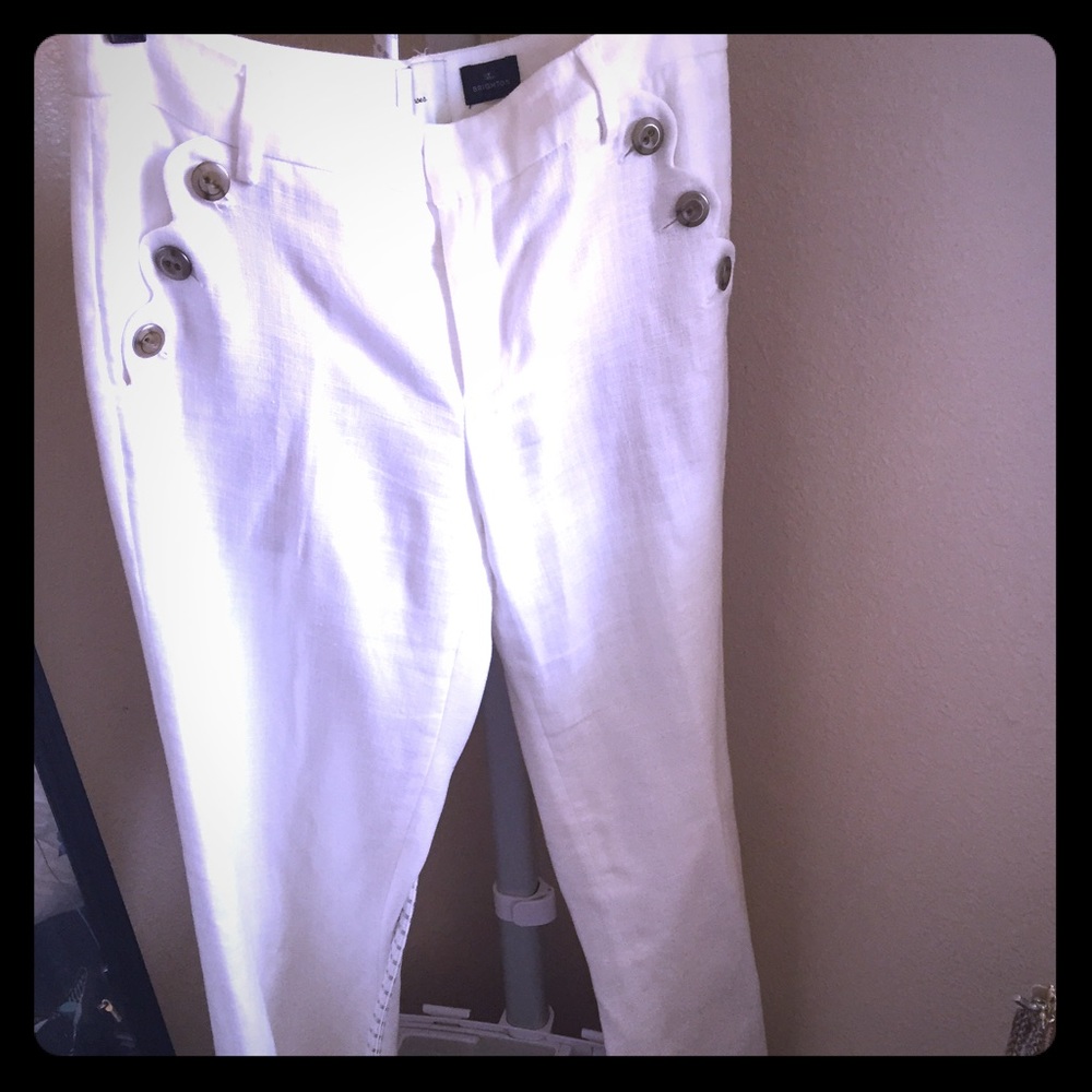 Brighton - Anthropologie Wide Leg Linen Trousers