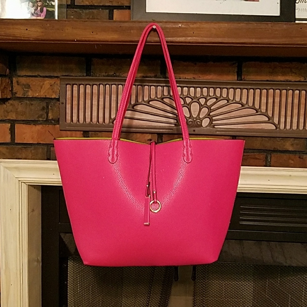 Super cute pink and green tote