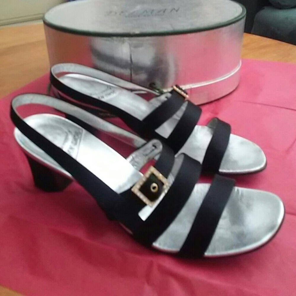 Delman black heels
