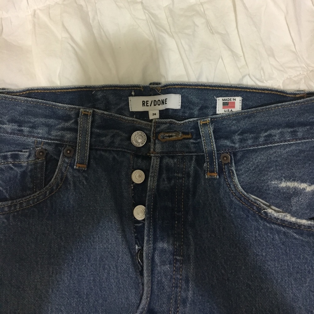 SOLD**** Re/done medium wash jeans