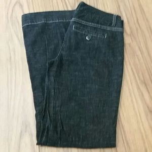 White House Black Mkt denim trousers Sz 4 regular