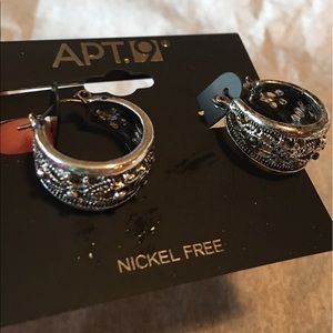 Apt. 9 Nickel free silver hoop earrings