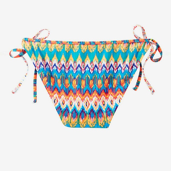 Blurred Zigzag Print Bikini Swim Bottom - Picture 3 of 4