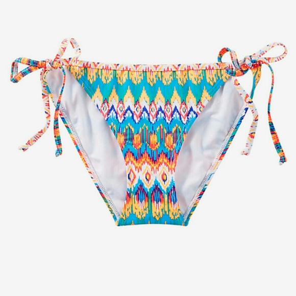Blurred Zigzag Print Bikini Swim Bottom - Picture 4 of 4