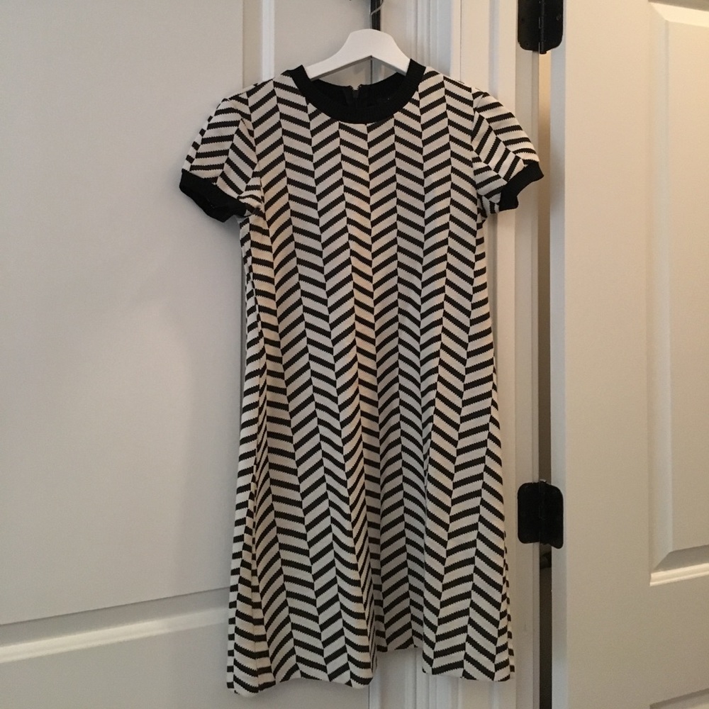 Stylish black & white Zara dress