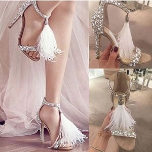 Rhinestone/ pearl pumps heels ALL SIZES AVAILABLE