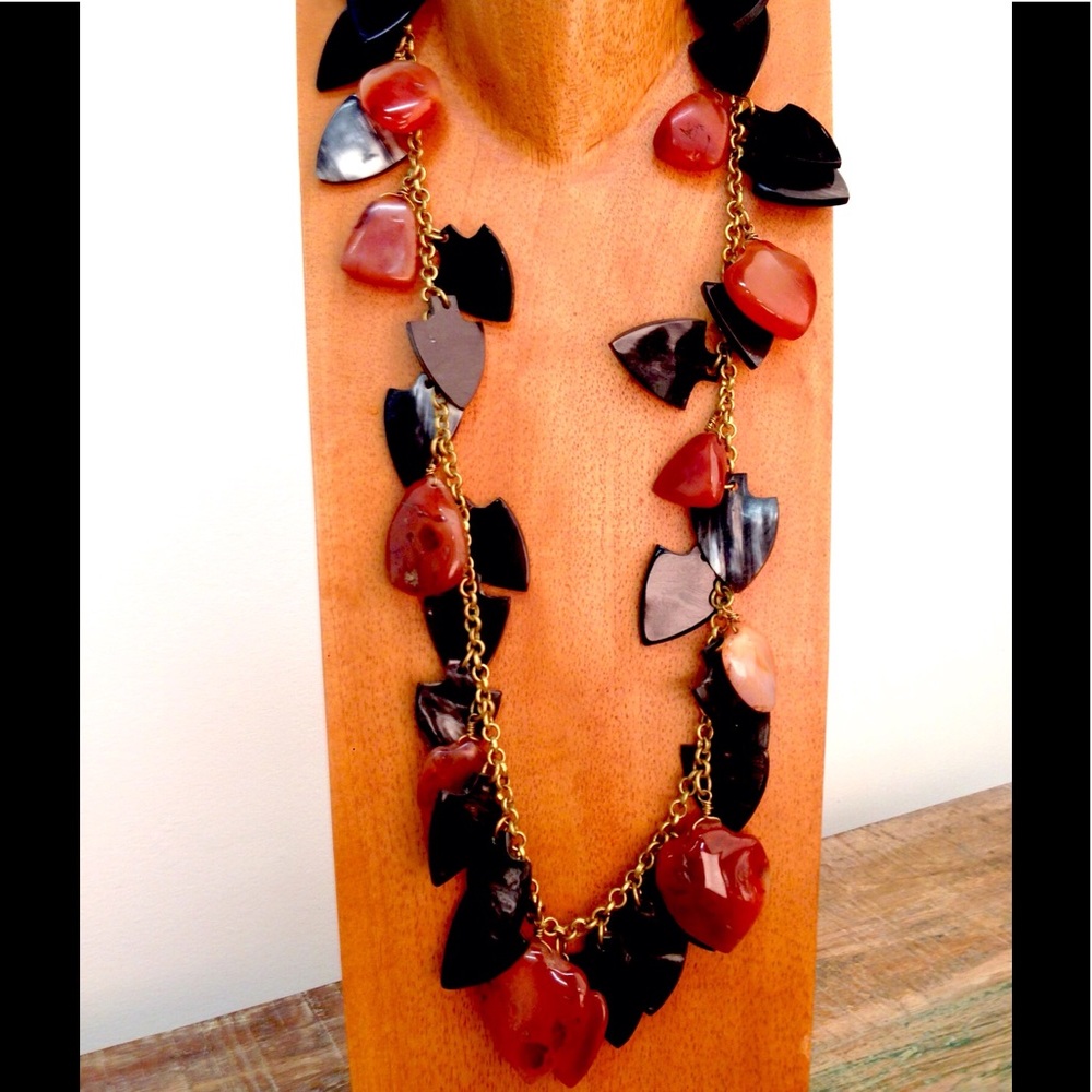 ASHLEY PITMAN Horn/Bronze Necklace - Picture 2 of 4