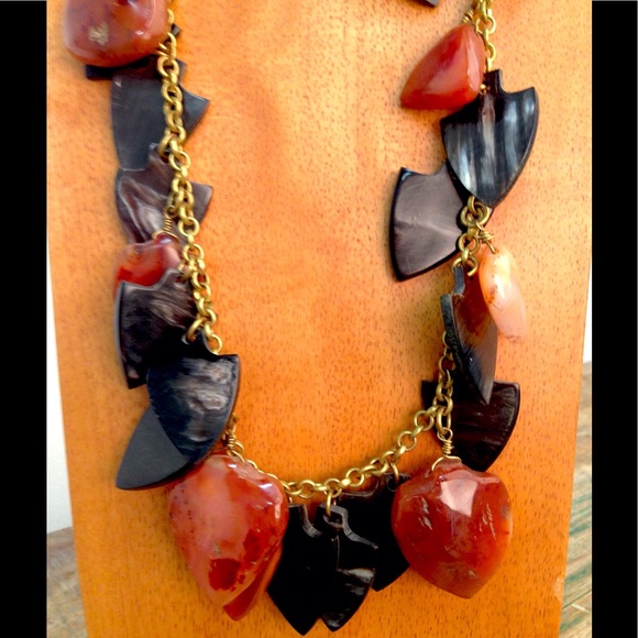 Ashley Pitman Jewelry - ASHLEY PITMAN Horn/Bronze Necklace