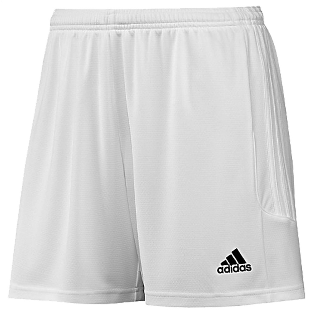 White Adidas Climalite Shorts