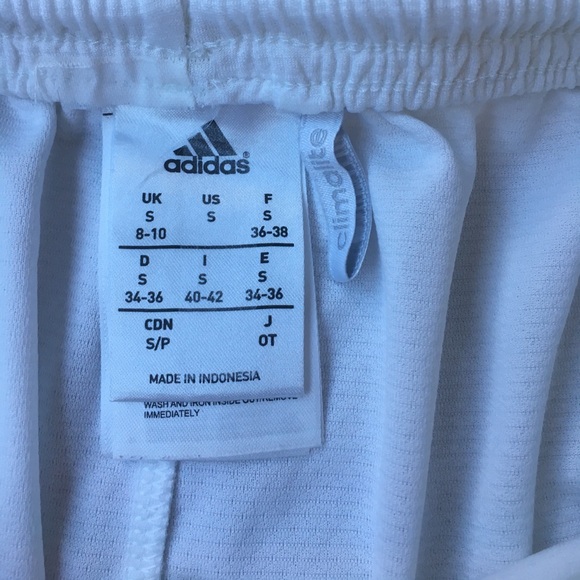 White Adidas Climalite Shorts - Picture 4 of 4