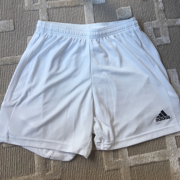 White Adidas Climalite Shorts - Picture 2 of 4