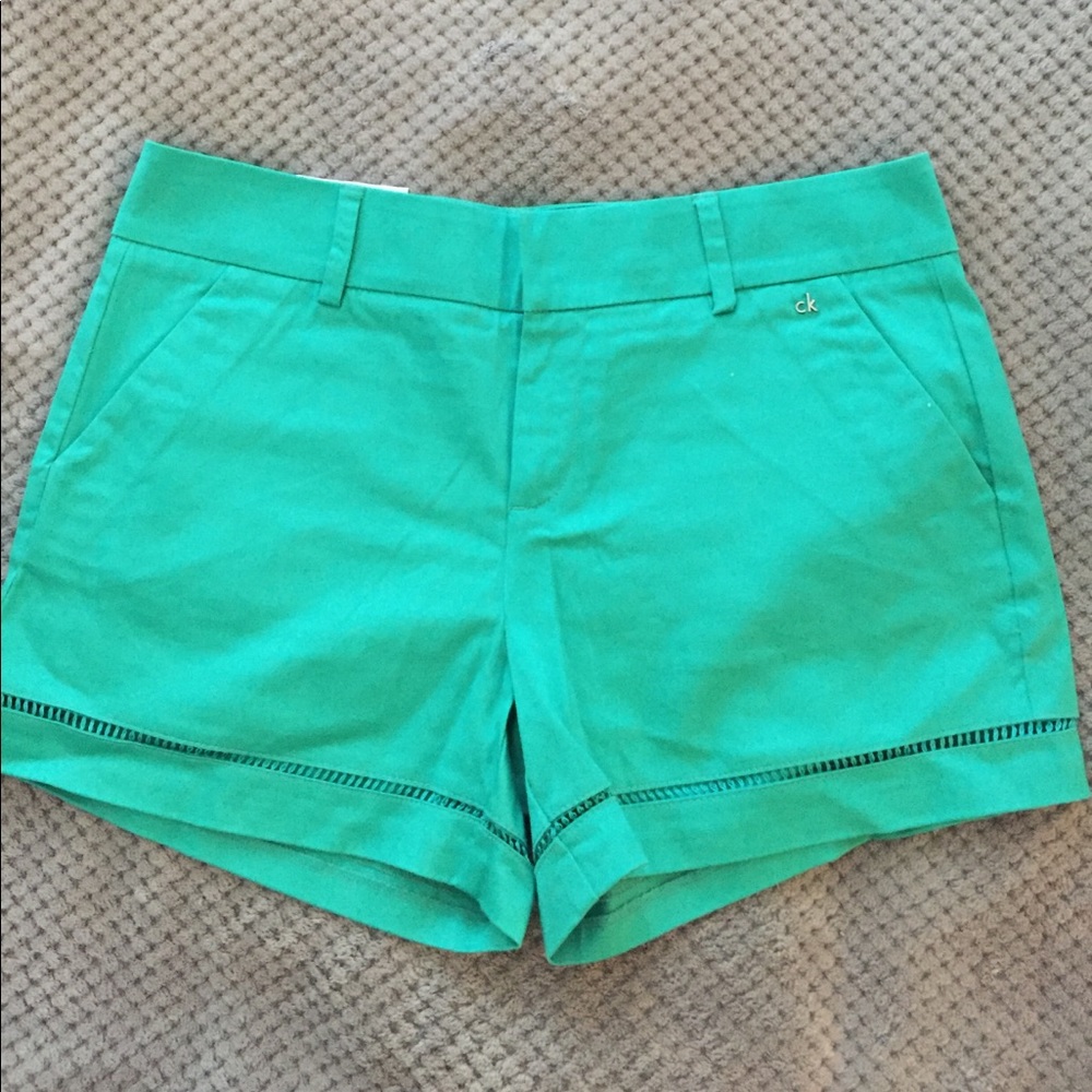 NWT Calvin Klein teal shorts