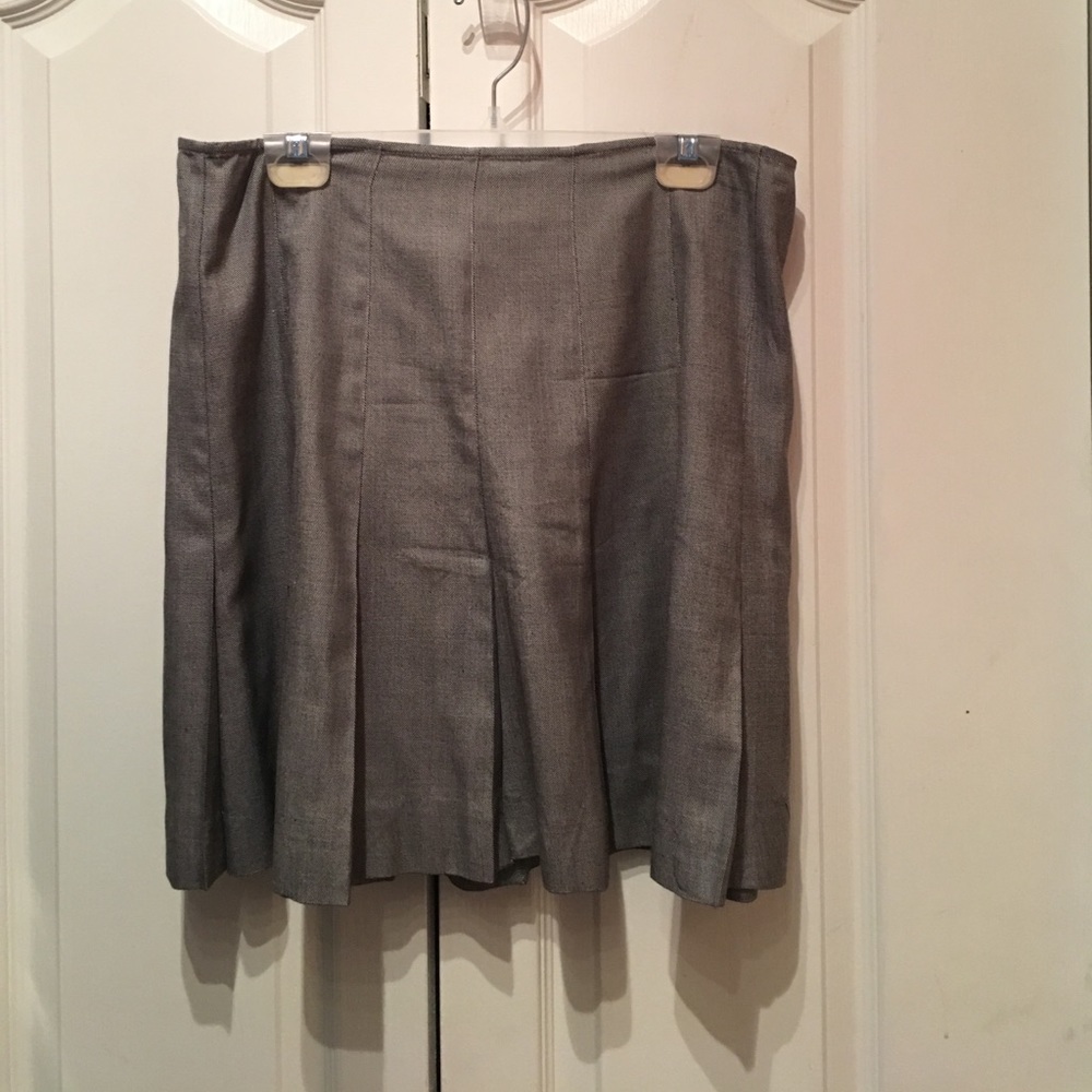 Emmanuel Ungaro Gray Pleated Skirt