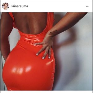 Laina Rauma Neon Latex Dress