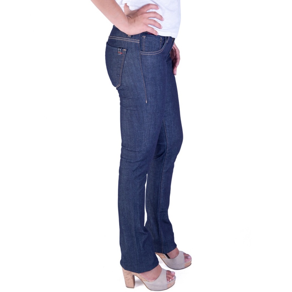 Dark Blue Sliver Boot Jeans