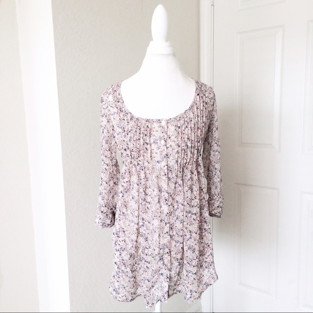 Xhilaration Chiffon Tunic Top