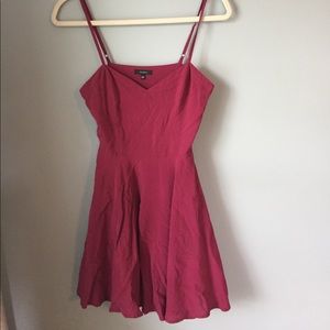 Maroon skater dress
