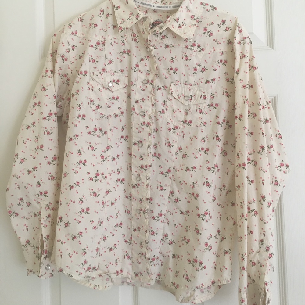 Floral pattern button up