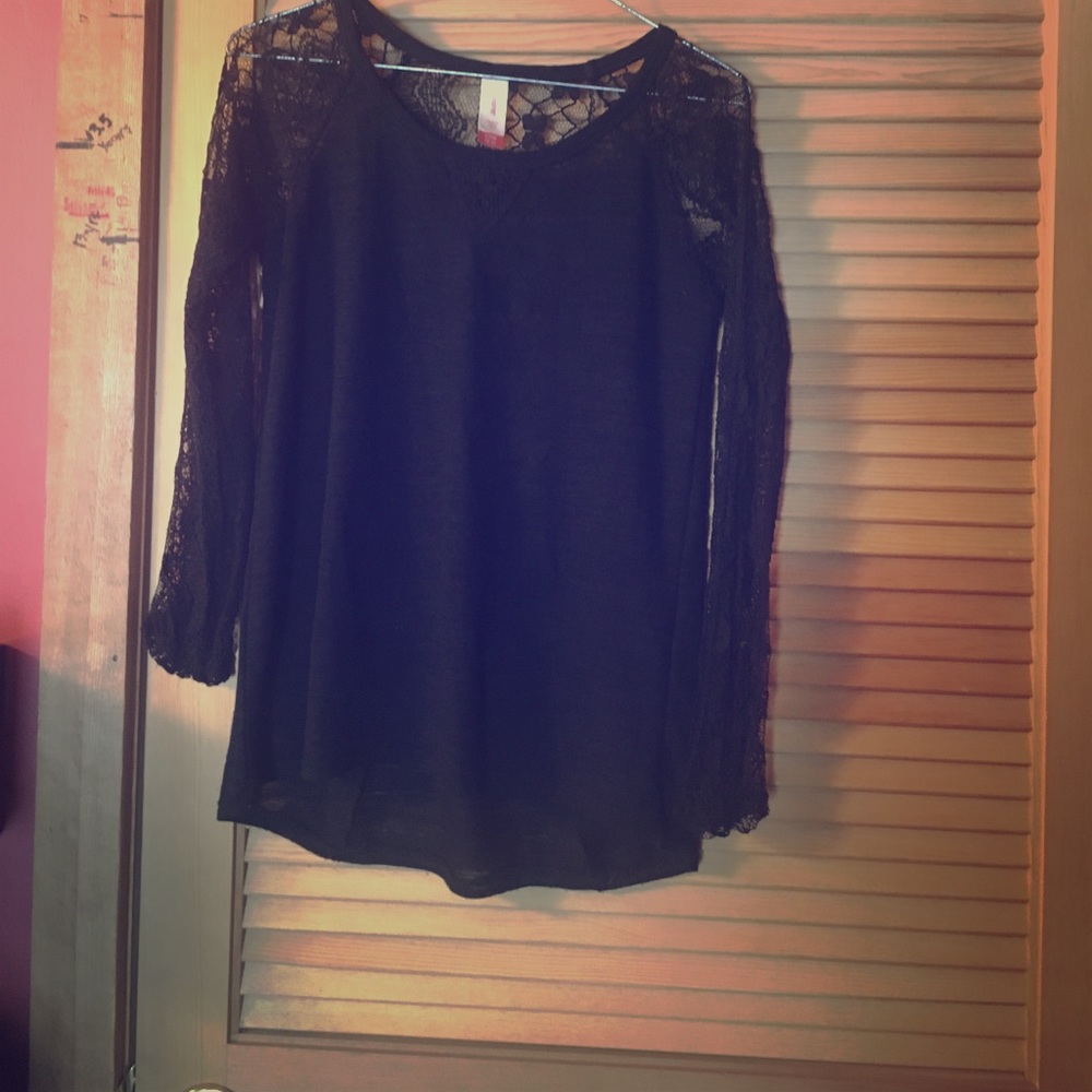 Target long sleeve lace tee