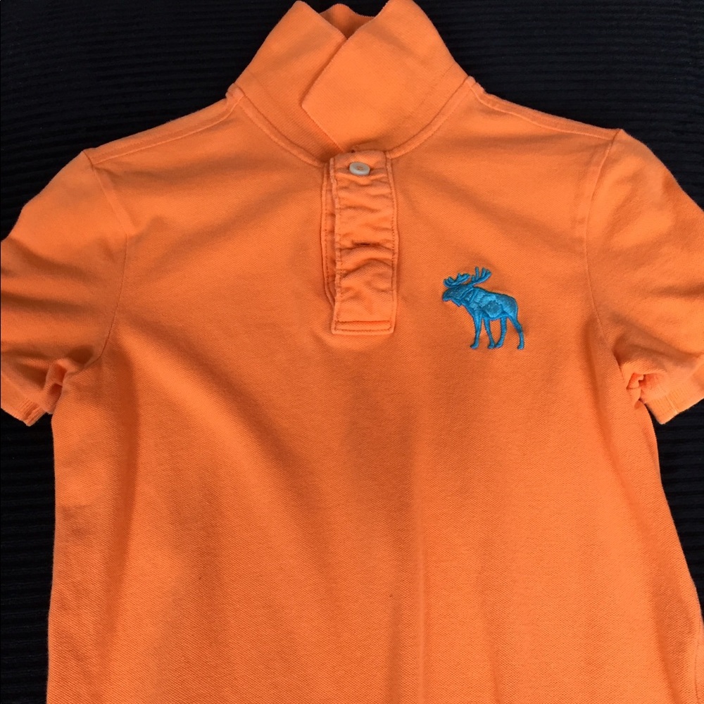Men's Abercrombie & Fitch polo - Small - Orange