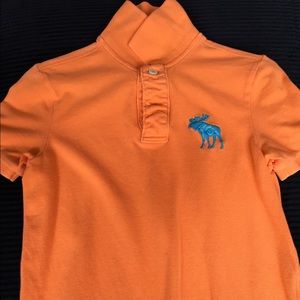Men's Abercrombie & Fitch polo - Small - Orange