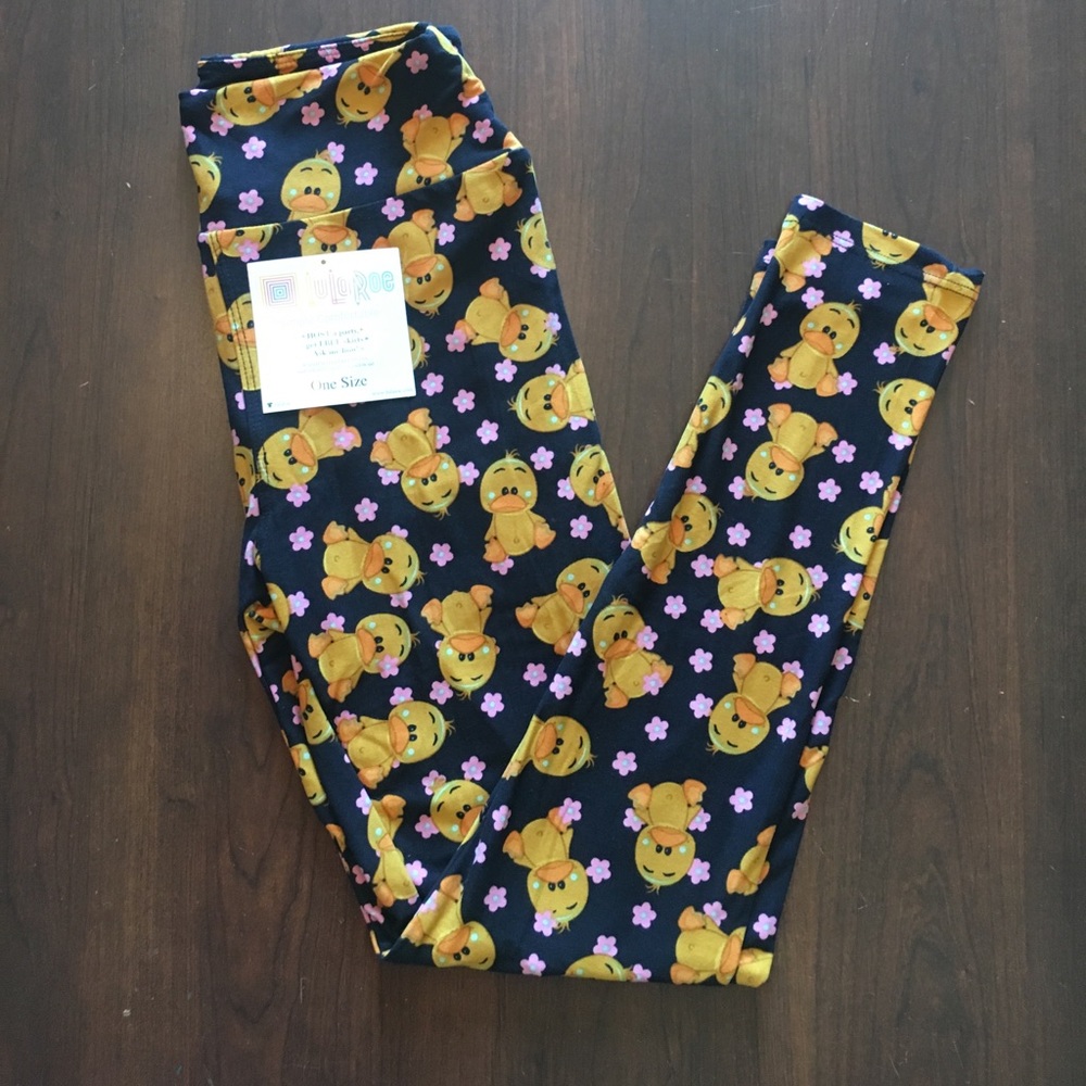 New lularoe ducky leggings OS