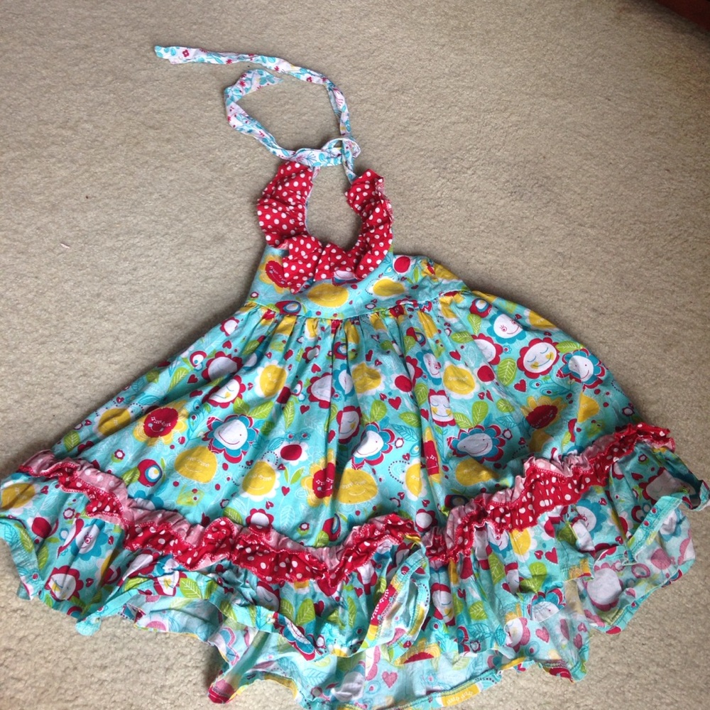 Jelly the Pug halter dress 4T