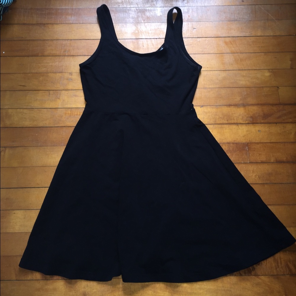 Express black skater dress
