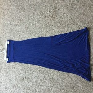 Blue Long Maxi Skirt